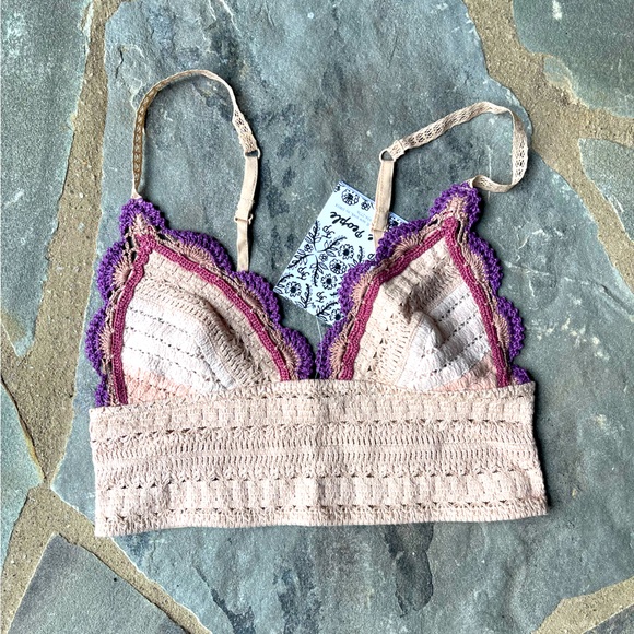 Free People Another Weekend Longline Bralette in Soft Pink - Picture 4 of 13